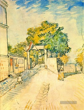  Gogh Galerie - Eingang zum Moulin de la Galette Vincent van Gogh